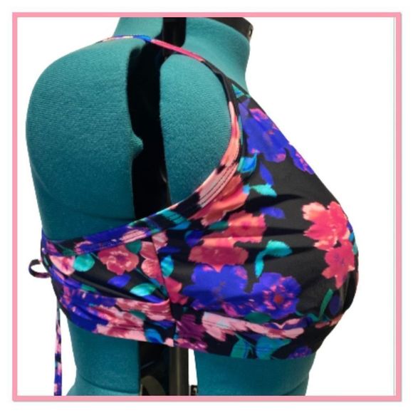 Time & Tru Size 3X Wide Strap V Wire Bikini Top - Picture 6 of 13